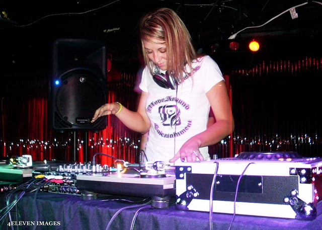 DJ at rave